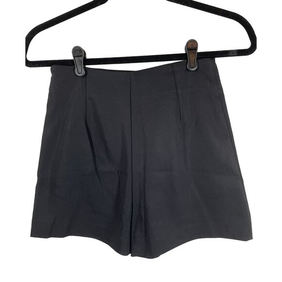 Zara Black High Waisted Shorts with Pockets Sz XS - Picture 2 of 12